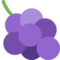 Grapes emoji on Twitter